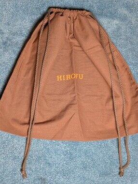 Hirofu Large Brown Drawstring Dust Bag Travel Tote Shoulder Bag Handbag Storage